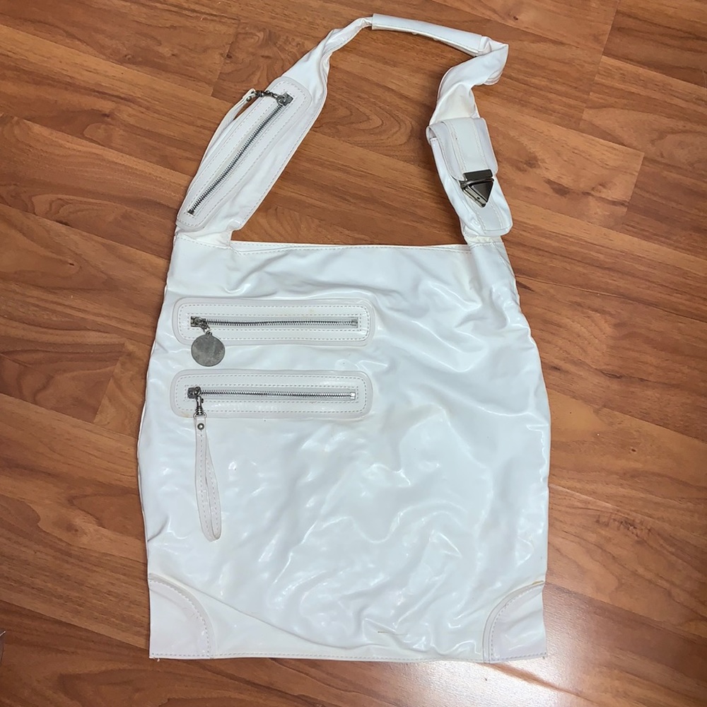NWT Stella McCartney Patent Leather Cross Over Shoulder Bag